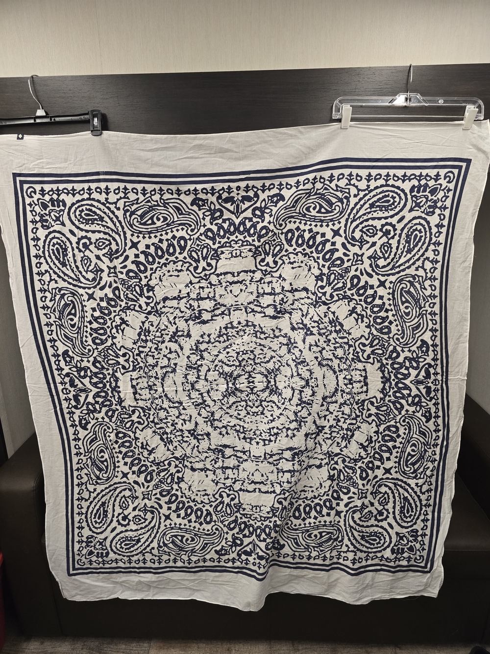 Sperry, Blue and White Paisley Wall Tapestry